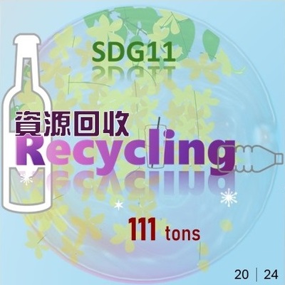 2024資源回收共計111公頓(原頁面開啟,放大顯示原圖片)