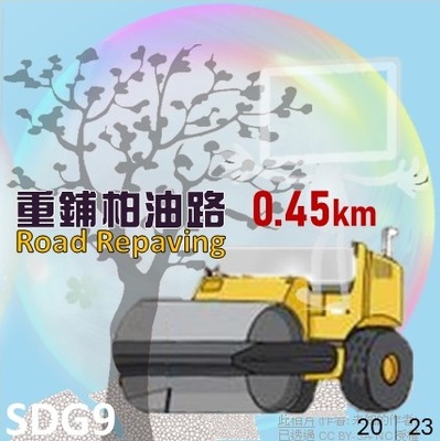 2023重鋪柏油路0.45公里(原頁面開啟,放大顯示原圖片)
