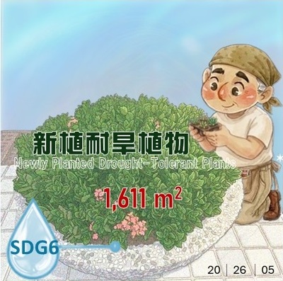 新植耐旱植物1611平方公尺(原網頁開啟放大原圖檔)